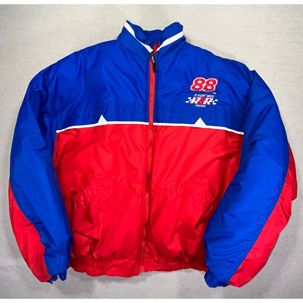NASCAR Competitors View Men's XXL Puffer Racing Jacket/Coat 88 Jarrett‎ Yates